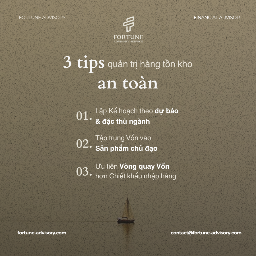3 Tips quản trị hàng tồn kho